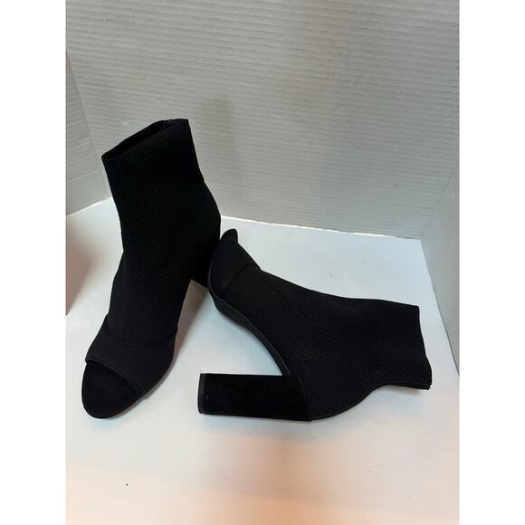 Kenneth Cole women's open toe Black sock bootie 9.5M nwob - Picture 4 of 7